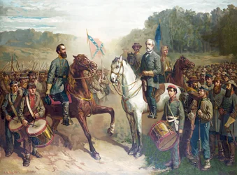 The Last Meeting between Generals Lee and Jackson, pub. 1879